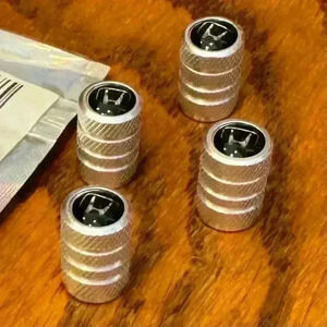 HONDA, 4PCS Tire Caps, Aluminum Alloy Valve Stem Cap, Decorative Accessory